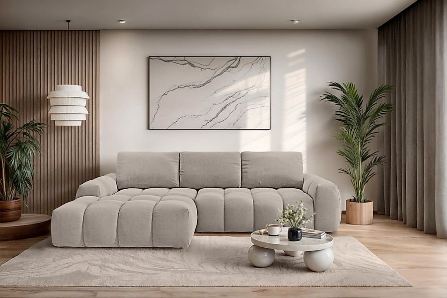 OTTO home Ecksofa "AZITA klein optionale Schlafsofa mit Bettkasten, B/T/H: günstig online kaufen