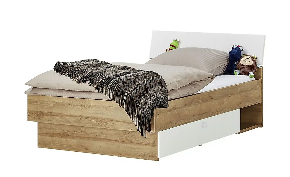 Bett  Bente ¦ holzfarben ¦ Maße (cm): B: 127 H: 91 Betten > Bettgestelle - günstig online kaufen