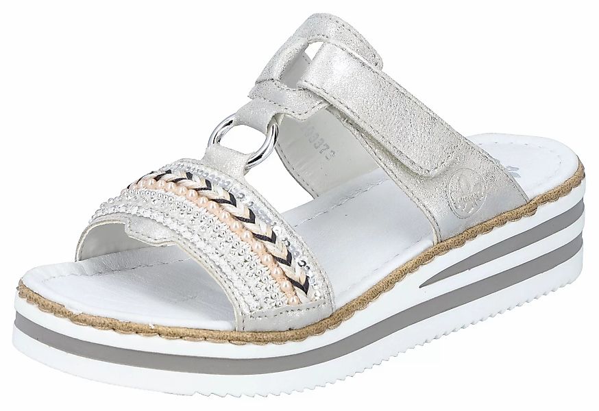Rieker Pantolette, Plateau, Sommerschuh, Schlappen mit günstig online kaufen