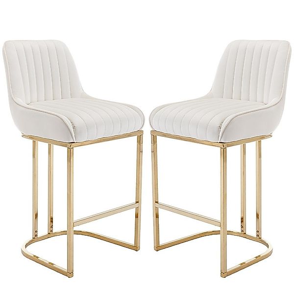 WAHSON OFFICE CHAIRS Barhocker Samt 2/4er günstig online kaufen