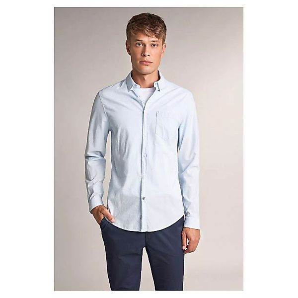 Salsa Jeans Slim Fit Langarmshirt Mit Tasche XL Blue günstig online kaufen