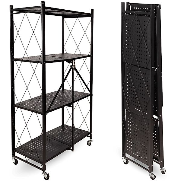 deluxe4home Klappbares Regal mit 4 Etagen 72x34x127 cm günstig online kaufen