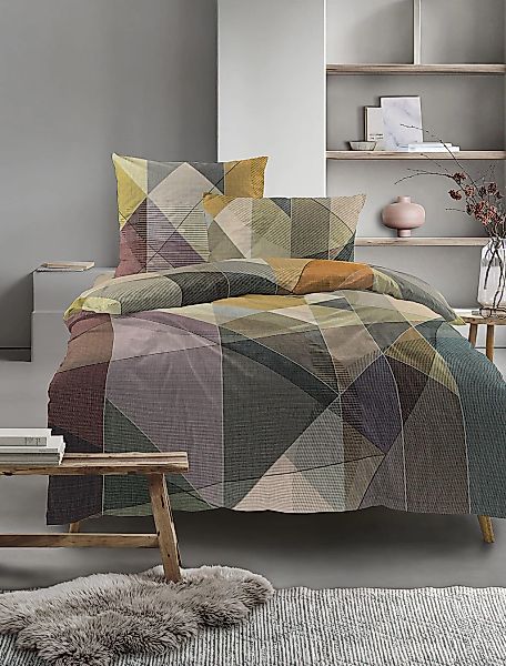 Irisette Bettwäsche "Wave 8639" 2 Stk. tlg. anschmiegsam und atmungsaktiv, günstig online kaufen