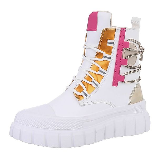 Ital-Design Damen Schnürschuhe Freizeit Schnürstiefelette (87417844) günstig online kaufen