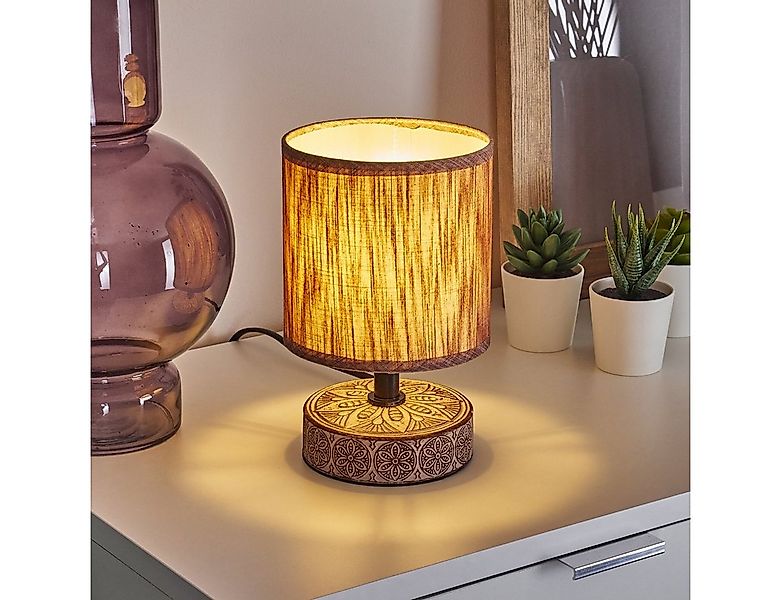 hofstein Tischleuchte Retro Wohn Schlaf Zimmer Beleuchtung Nacht Tisch Lamp günstig online kaufen