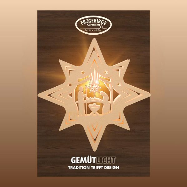 Weigla Dekostern Christi Geburt, Bethlehem, Fensterbild, günstig online kaufen