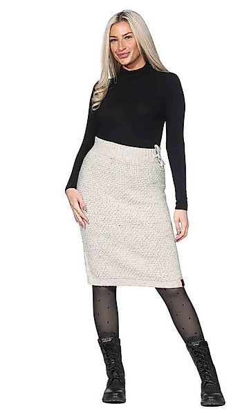 KUNST UND MAGIE Strickrock Langer Rock Klassischer Boho Strickrock Winter W günstig online kaufen
