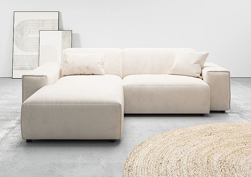 Home affaire Ecksofa "Glimminge L-Form auch in Breitcord, Feincord + Easy c günstig online kaufen