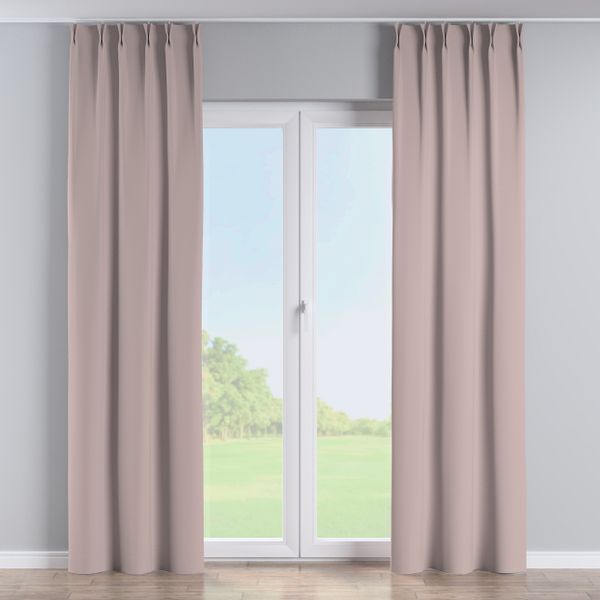 Vorhang mit flämischen 2-er Falten, Kaschmir Beige, Dimout 300 cm (269-54) günstig online kaufen