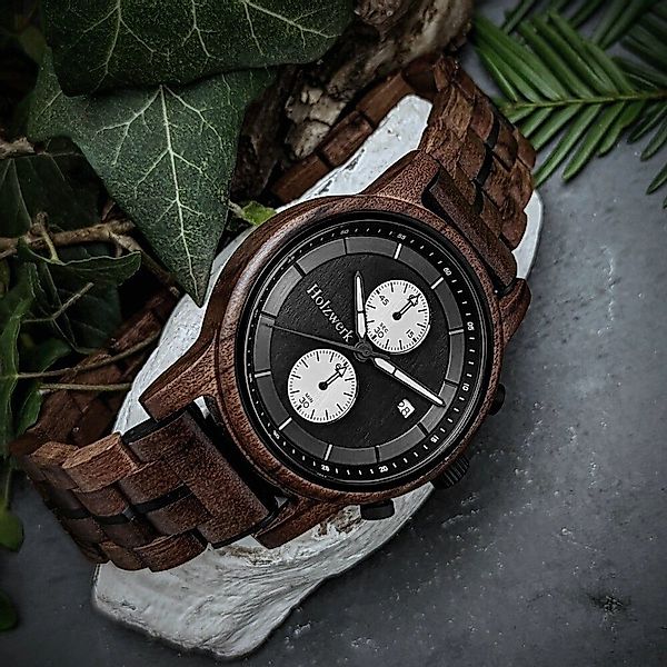 Holzwerk Chronograph Herren Holz Armband Uhr günstig online kaufen