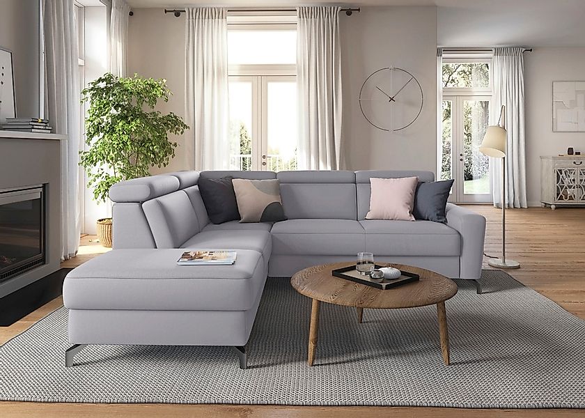 sit&more Ecksofa "Scarlett L-Form", inklusive Kopfteilverstellung, wahlweis günstig online kaufen
