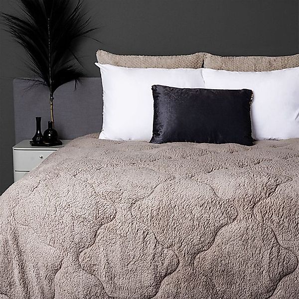 my home Microfaserbettdecke "Elvia, Teddy Plüsch Bettdecke" warm 1 Stk. tlg günstig online kaufen