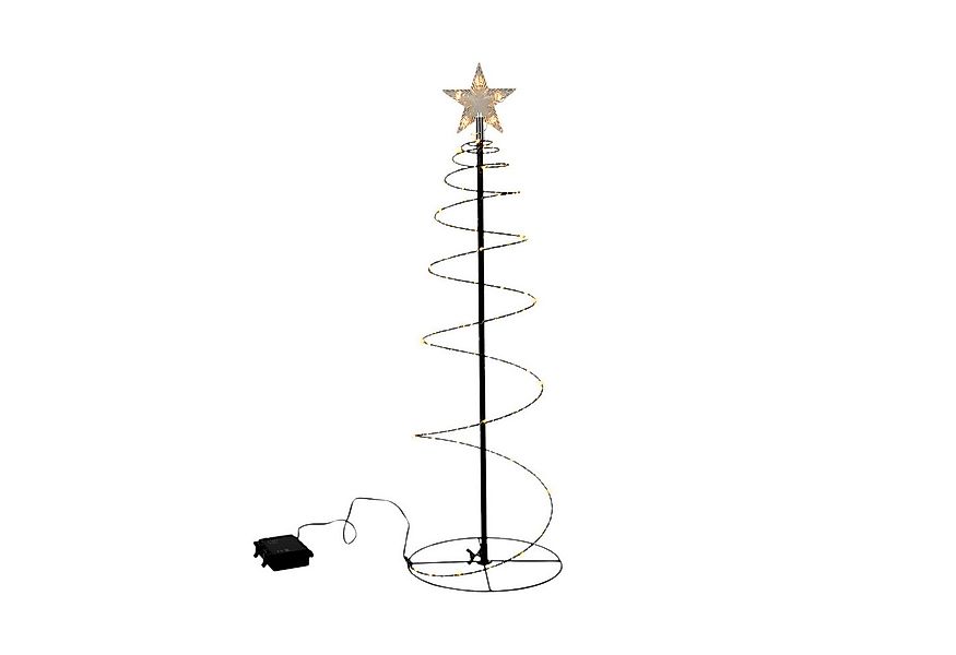 Spetebo LED Dekofigur Spiral Lichterbaum schwarz für Außen 60 cm, für Innen günstig online kaufen
