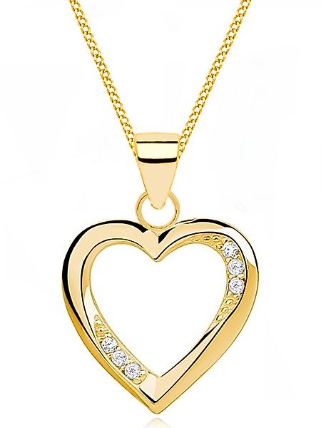 Goldene Hufeisen Goldkette Halskette Gold Herz günstig online kaufen