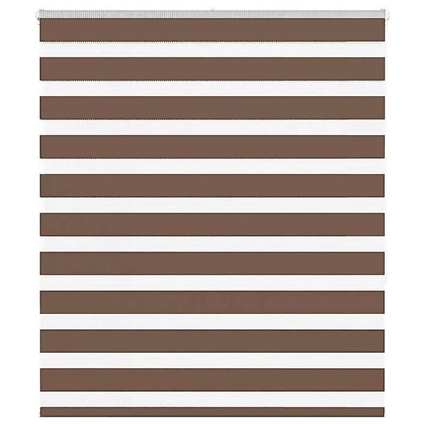 vidaXL Doppelrollo Braun 125x150 cm Stoffbreite 120,9 cm Polyester 4014344 günstig online kaufen