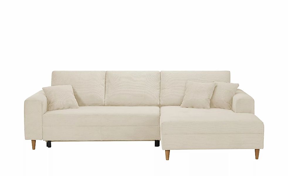 Ecksofa mit Schlaffunktion  Benedita ¦ beige ¦ Maße (cm): B: 275 H: 91 T: 1 günstig online kaufen