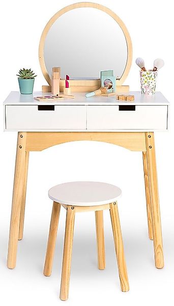 MUSTERKIND® Schminktisch Calendula, natur/weiß, mit Hocker günstig online kaufen
