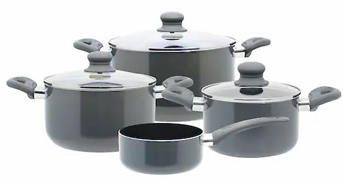 Elo Topf-Set »Rhino Topfset 4-teilig« Aluminium Set, 7 Stk. tlg. Hitzeisoli günstig online kaufen