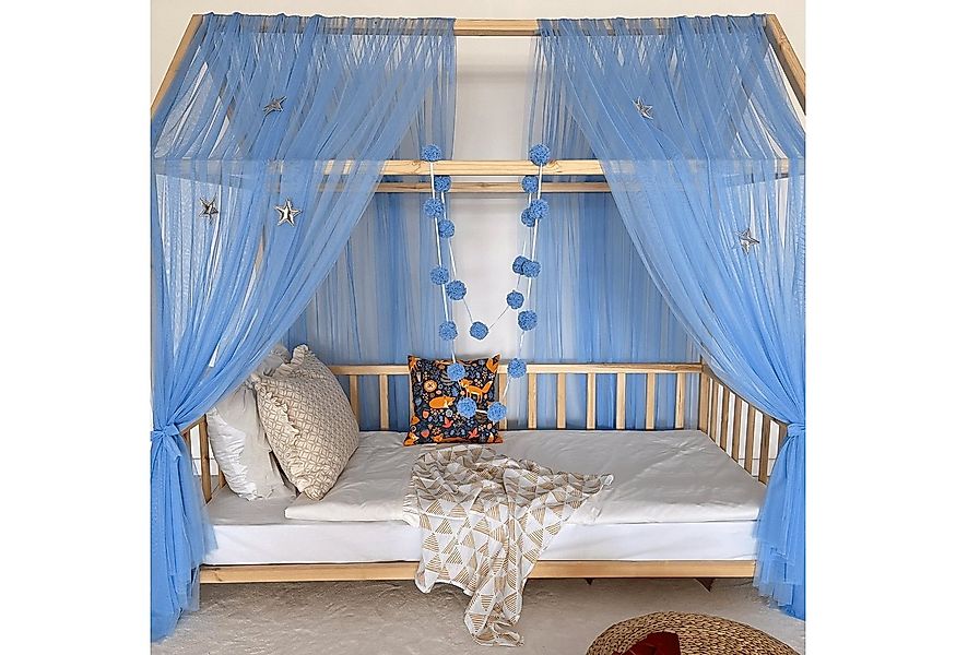 Baby Fancyroom Betthimmel Betthimmel Tüll Hausbett Kinderbett 2 Stück 340cm günstig online kaufen