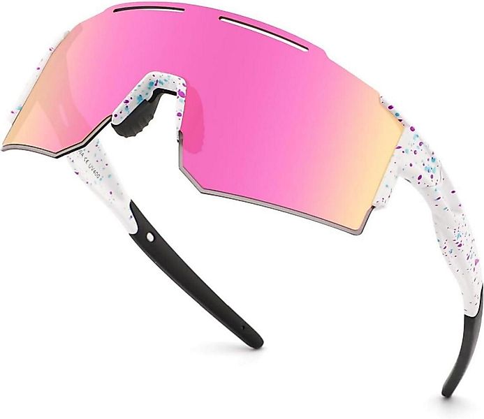 LuxusKollektion Sonnenbrille Polarisierte Sportbrille mit Wechselgläsern günstig online kaufen