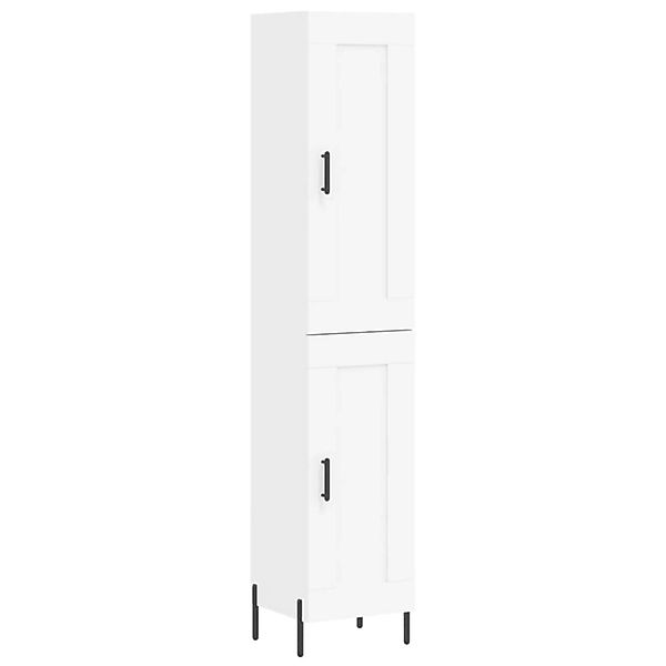 vidaXL Highboard Weiß 34,5x34x180 cm Holzwerkstoff 3200457 günstig online kaufen
