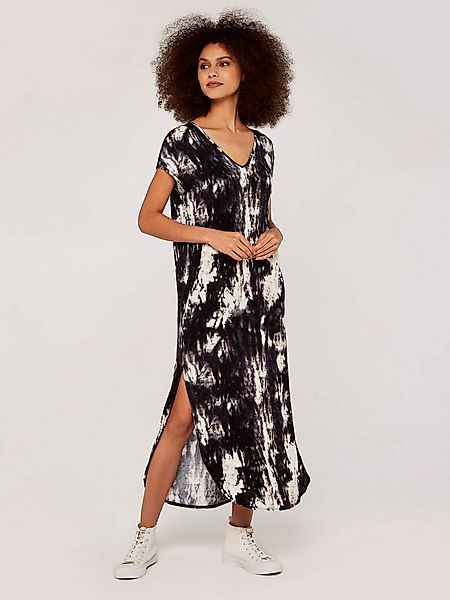 Apricot Midikleid Tie-Dye-Jersey-Kleid mit Batikdruck günstig online kaufen