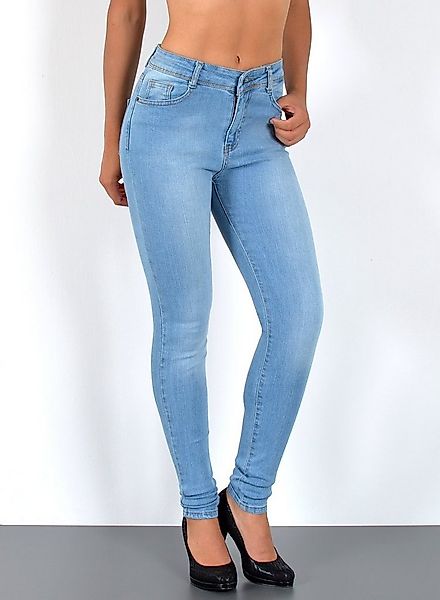 ESRA Skinny-fit-Jeans S500 High Waist Skinny Jeans Damen Röhrenjeans Hose S günstig online kaufen