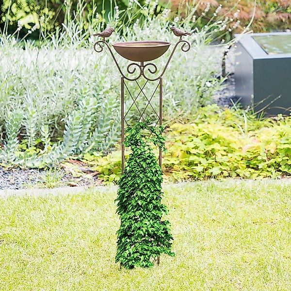 GartenHero Vogeltränke Vogeltränke Rankhilfe Metall Vogelbad günstig online kaufen