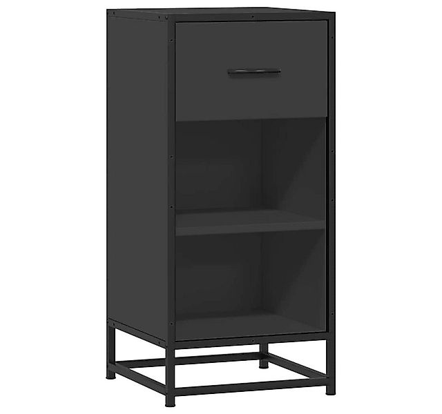 vidaXL Sideboard Sideboard Schwarz 35,5x35x76 cm Holzwerkstoff und Metall ( günstig online kaufen