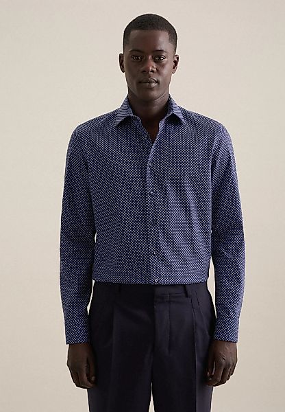 seidensticker Businesshemd "Slim" Slim 1/1 Kentkragen Druck günstig online kaufen
