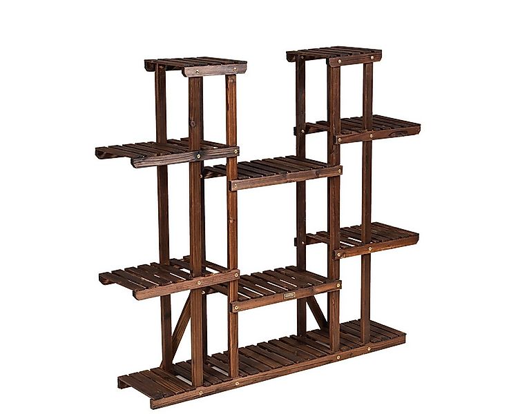 COSTWAY Blumenständer Pflanzenregal, Blumentreppe, 9 Etagen, 125x25x114cm günstig online kaufen