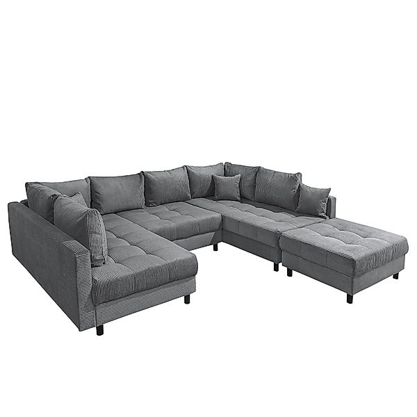 riess-ambiente Wohnlandschaft KENT 305cm anthrazit / günstig online kaufen