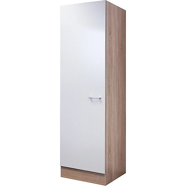 Flex-Well Classic Küchen-Geschirrschrank Florida 50 cm Weiß-Sonoma Eiche günstig online kaufen