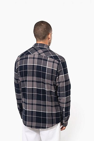 Kariban Outdoorhemd Herren Karo-Hemdjacke mit Sherpa-Futter günstig online kaufen