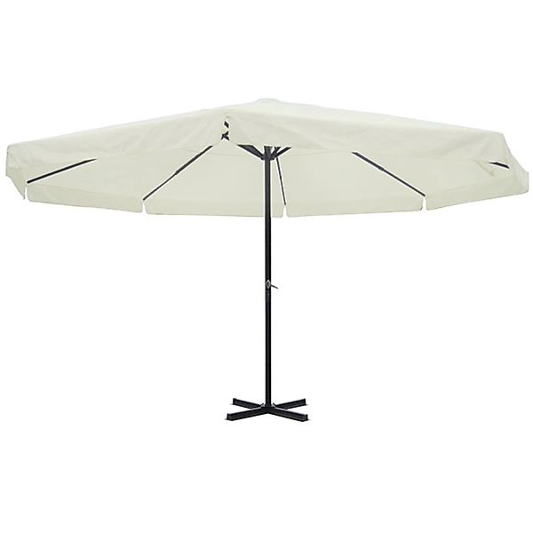 furnicato Sonnenschirm Weiß Aluminium 500 cm günstig online kaufen