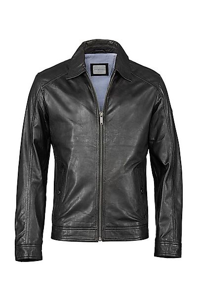 bugatti Lederjacke BUROMEO (1-St) mit Druckknöpfen und Hemdkragen günstig online kaufen