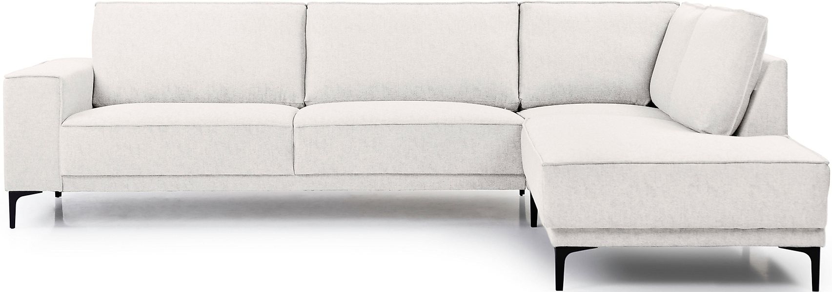 PLACES OF STYLE Ecksofa "Polsterecke Oland, Struktur, Flachgewebe, Luxus-Mi günstig online kaufen