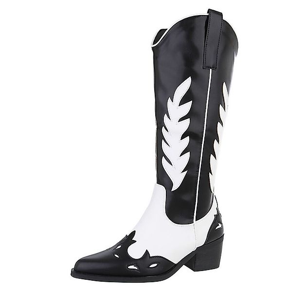 Ital-Design Damen Cowboyboots Western Westernstiefel (87380535) Blockabsatz günstig online kaufen
