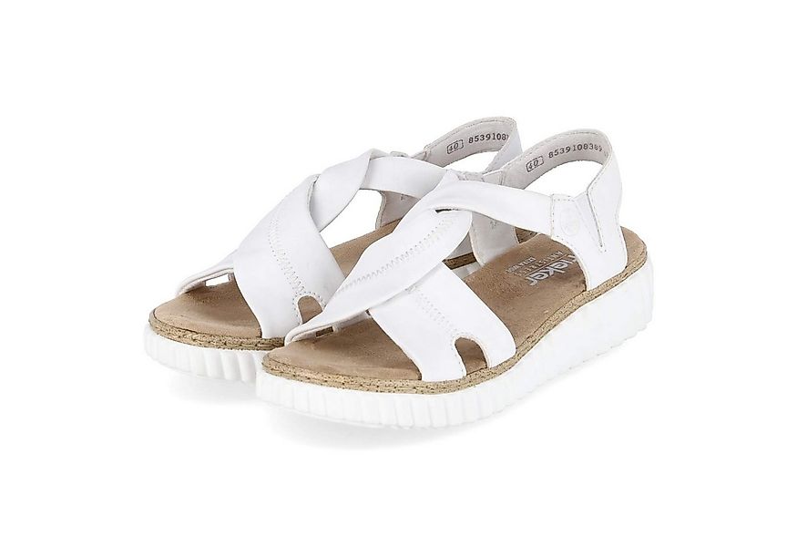 Rieker Rieker 63261-80 Damen Synthetik weiss Sandalette günstig online kaufen