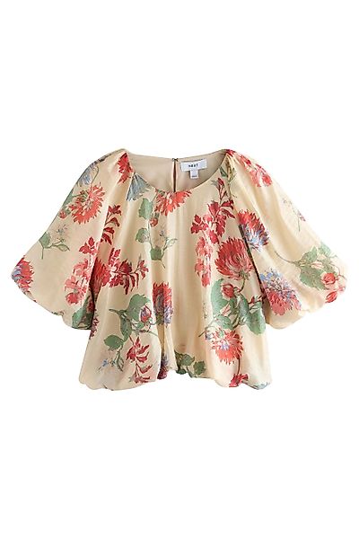 Next Shirtbluse Leichtes Oberteil mit Puffärmeln günstig online kaufen