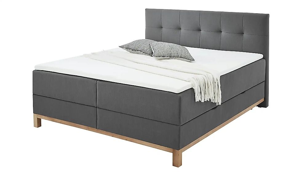 maison bleue Boxspringbett mit Bettkasten Mara ¦ grau ¦ Maße (cm): B: 162 H günstig online kaufen