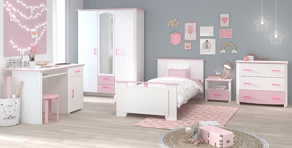 Parisot Jugendzimmer-Set Sunny, (Mädchen Kinderzimmer Komplett-Set, günstig online kaufen