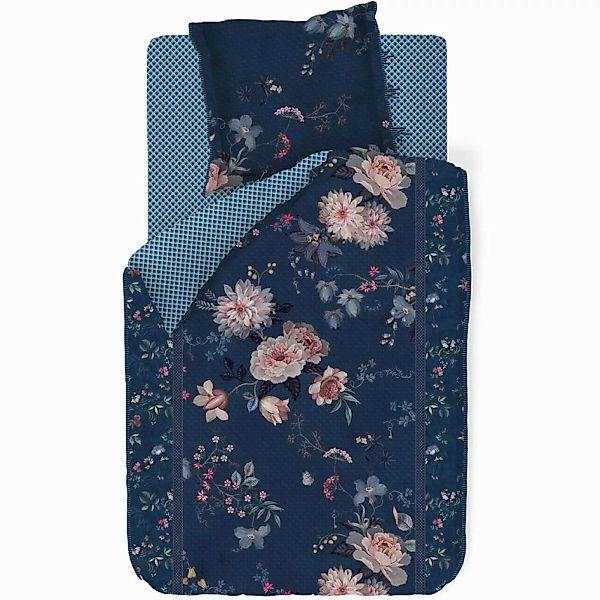 PiP Studio Bettwäsche Tokyo Bouquet Dunkelblau, günstig online kaufen