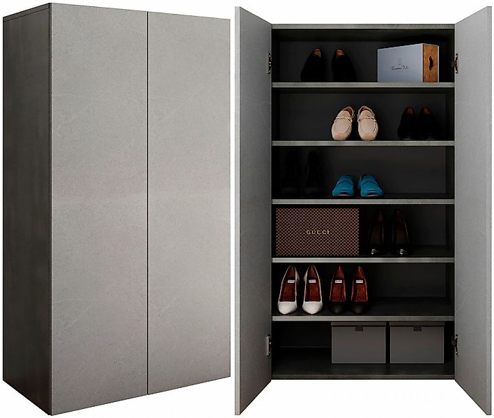 OTTO home Schuhschrank "Pratiko Breite 63 cm, Höhe 114 cm, Schuhregal mit 6 günstig online kaufen