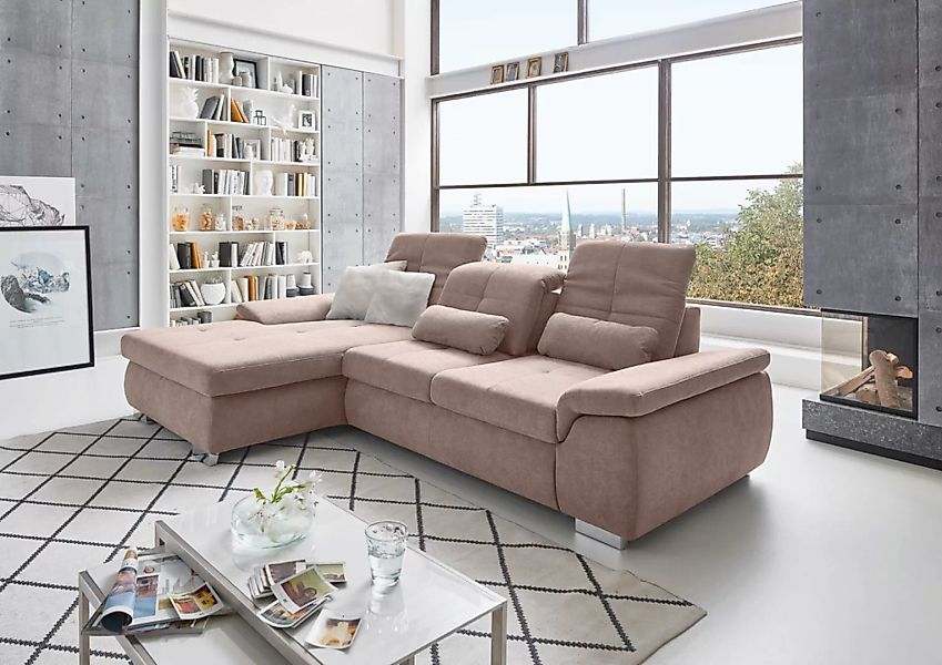 Die PlanBar Ecksofa "MP-IN16037 L-Form mit Federkern-Polsterung", mit Sitzt günstig online kaufen