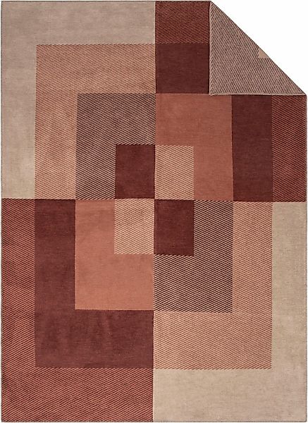 IBENA Wohndecke "Wohndecke Sintra" modernes Design in warmen Erdtönen günstig online kaufen