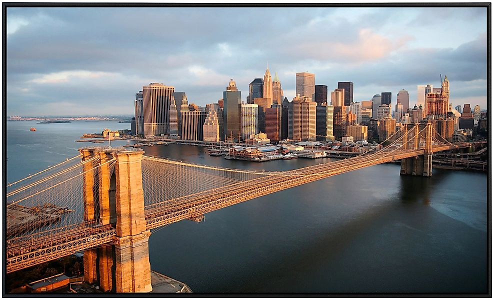 Papermoon Infrarotheizung »Brooklyn Bridge Morgen«, sehr angenehme Strahlun günstig online kaufen
