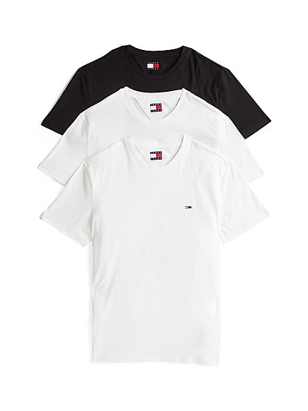 Tommy Jeans T-Shirt "TJM XSLIM 3 PACK TEE", Mit Rundhalsausschnitt günstig online kaufen