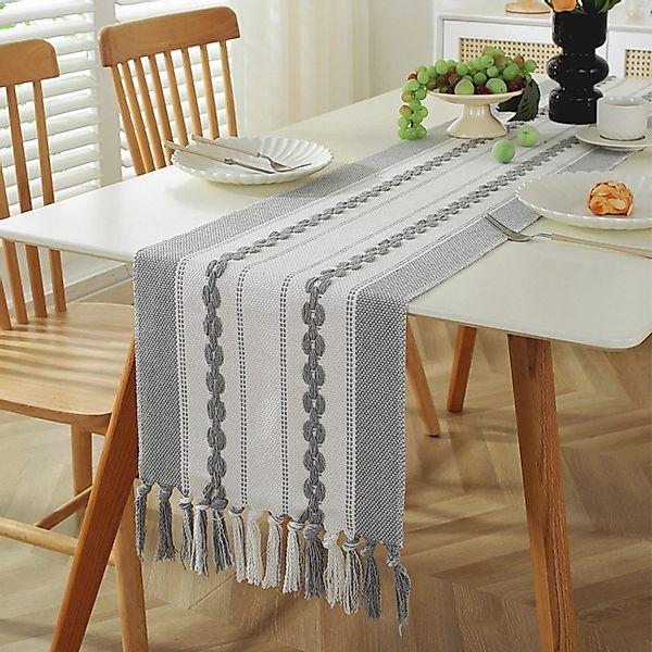 BYSURE Tischläufer (1-tlg), Tischläufer mit 3D-Blumenquaste günstig online kaufen