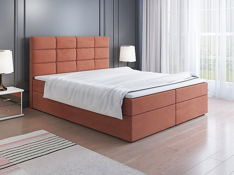 Fun Möbel Boxspringbett Schlafzimmerbett ARNAU (in 3 Größen, in Kunstleder günstig online kaufen